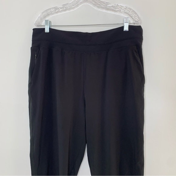 Athleta black side panel jogger pants 18 - Picture 2 of 9